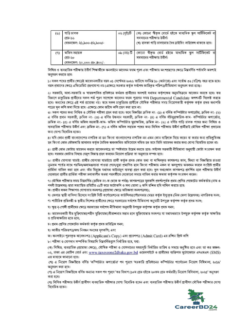 Taxes Zone 2 Dhaka Job Circular 2026 Image Notice